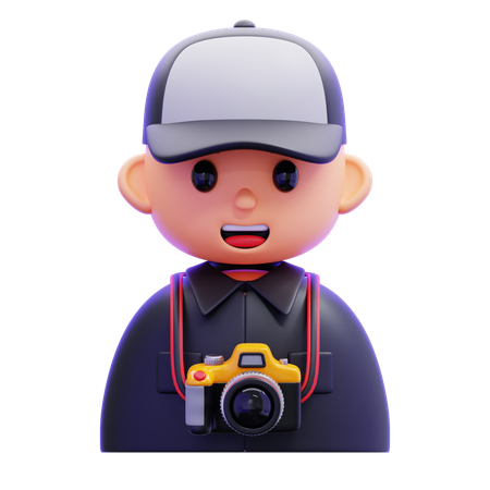 Fotógrafo  3D Icon