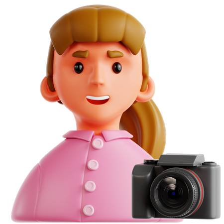 Fotógrafo  3D Icon