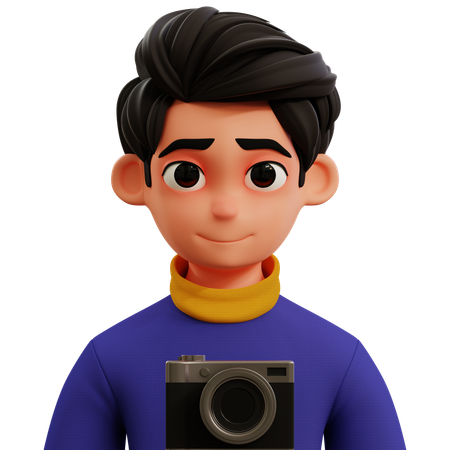 Fotógrafo 3d avatar  3D Icon