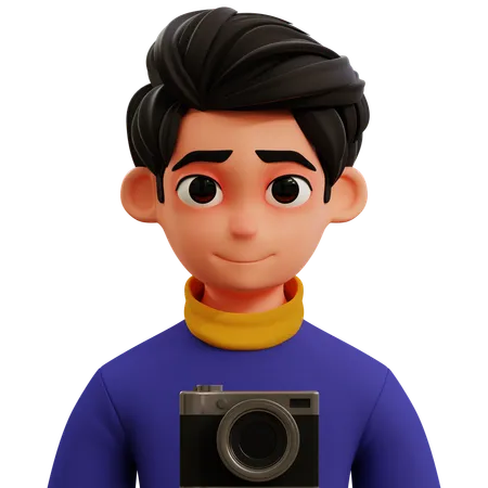 Fotógrafo 3d avatar  3D Icon