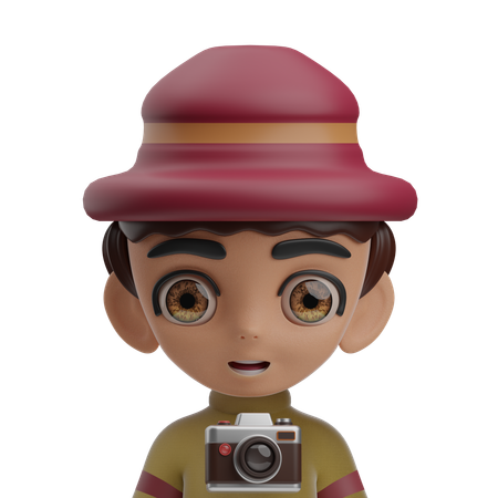 Fotógrafo masculino  3D Icon