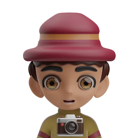 Fotógrafo masculino  3D Icon