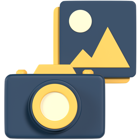 Fotoapparat  3D Icon