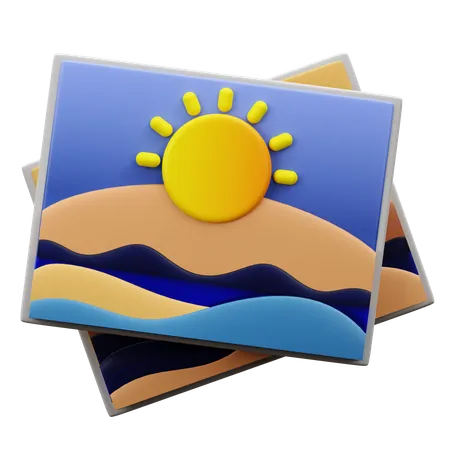 Fotos de playa  3D Icon
