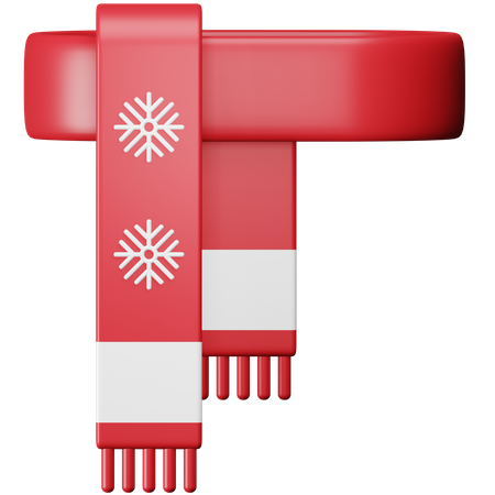 Écharpe de Noël  3D Icon