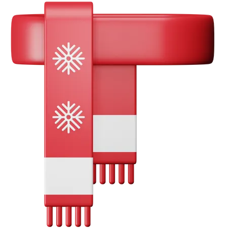 Écharpe de Noël  3D Icon