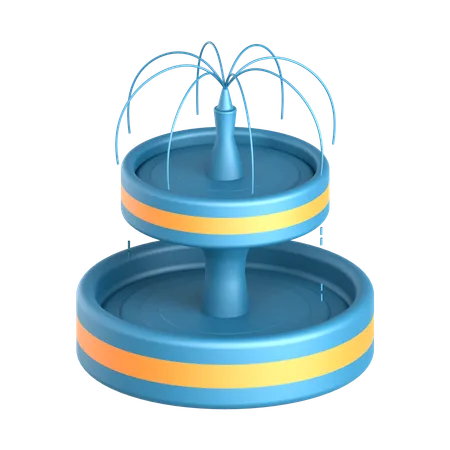 Fountain  3D Icon