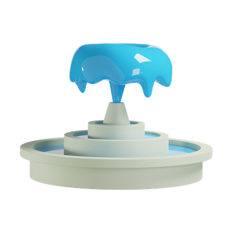 Fountain 3D Illustration