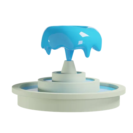 Fountain  3D Illustration