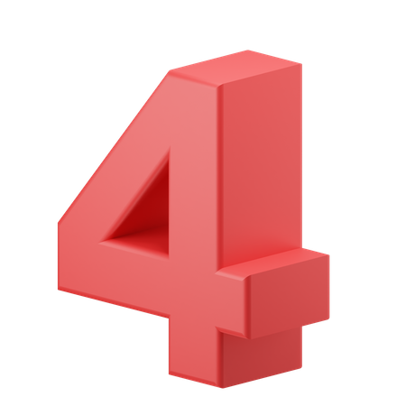 Four  3D Icon