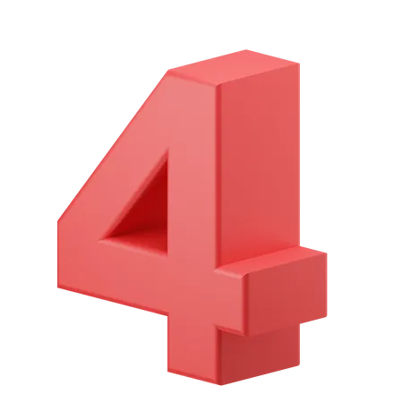 Four  3D Icon