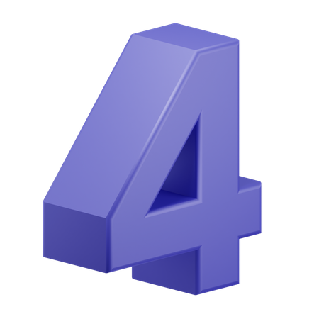 Four  3D Icon