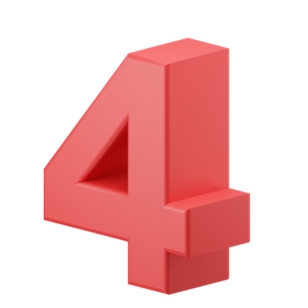 Four  3D Icon