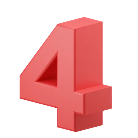 Four 3D Icon