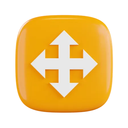 Four Arrow  3D Icon