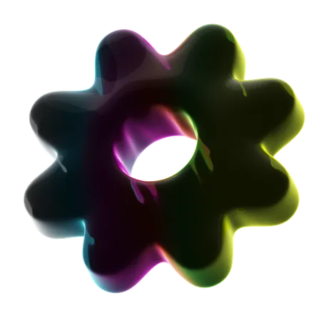 Four Ball Neon Abstract  3D Icon