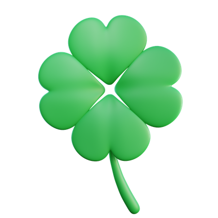 Four Clover Leaf  3D Icon