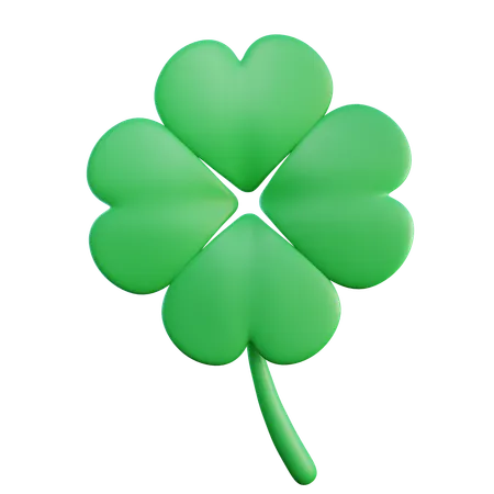 Four Clover Leaf  3D Icon