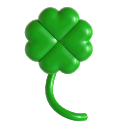 Four clover leaf  3D Icon