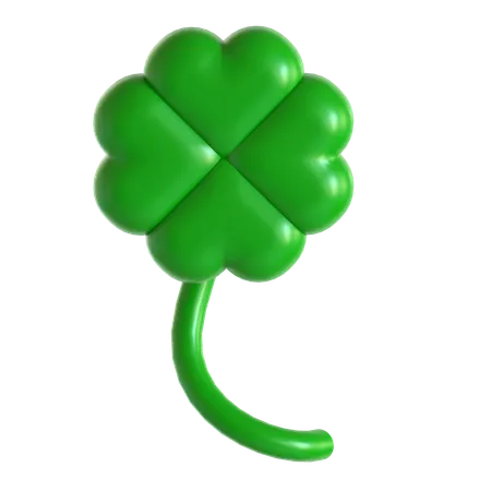 Four clover leaf  3D Icon