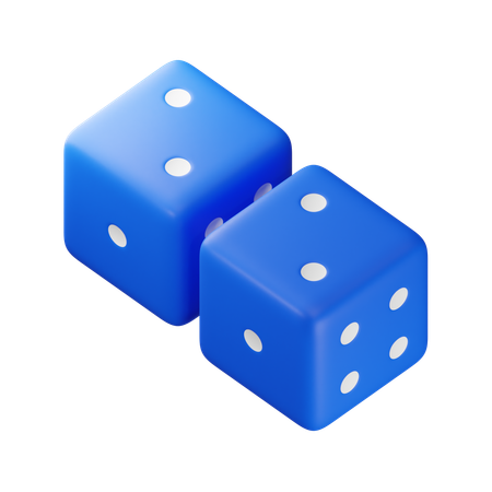 Four Dice  3D Icon