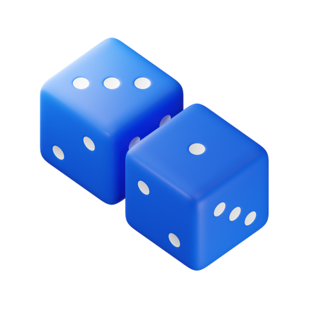 Four Dice  3D Icon