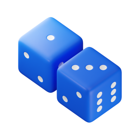 Four Dice  3D Icon