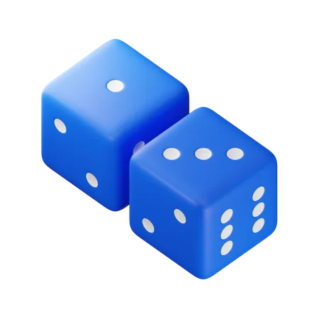 Four Dice  3D Icon