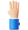 Four Finger Hand Gesture