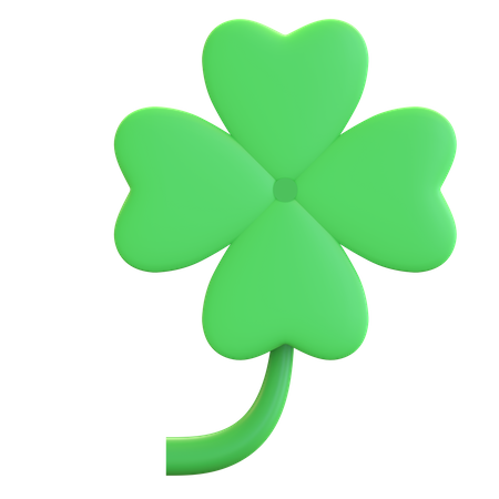 Four Leaf Clover  3D Illustration