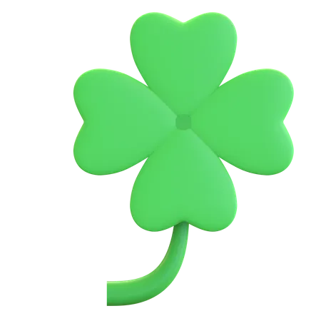 Four Leaf Clover  3D Illustration