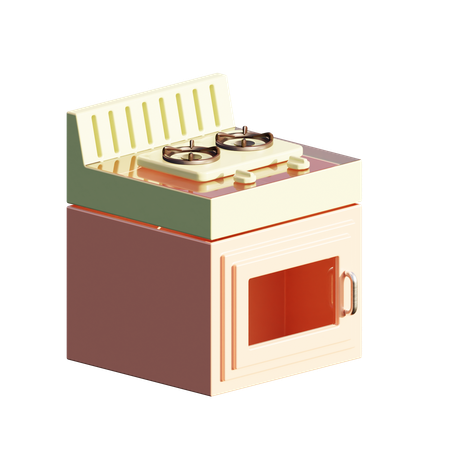 Four micro-onde  3D Icon