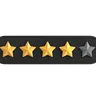 Four of Five Star Rating