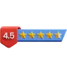 Four Point Five Star Rating