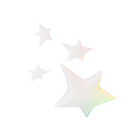 Four Stars  3D Icon