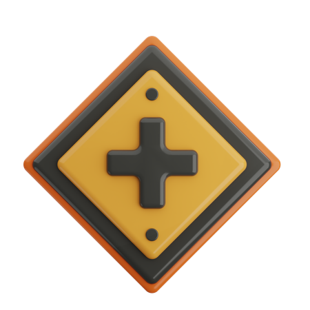 Four Way Circle  3D Icon