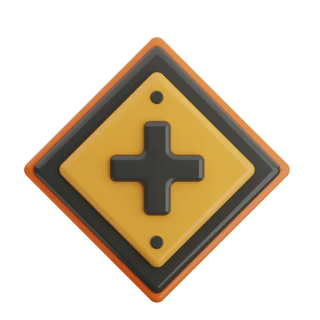 Four Way Circle  3D Icon