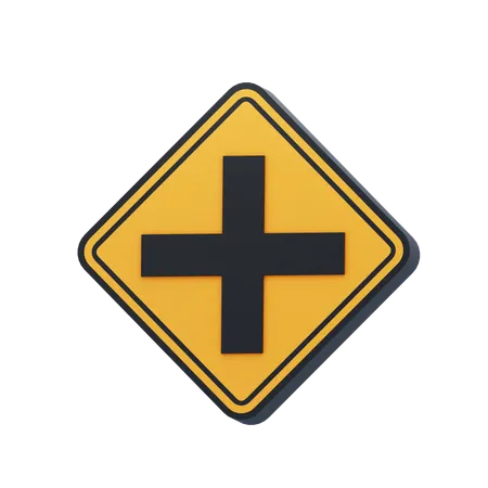 Four Way Road  3D Icon