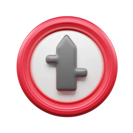 Four Way Road  3D Icon