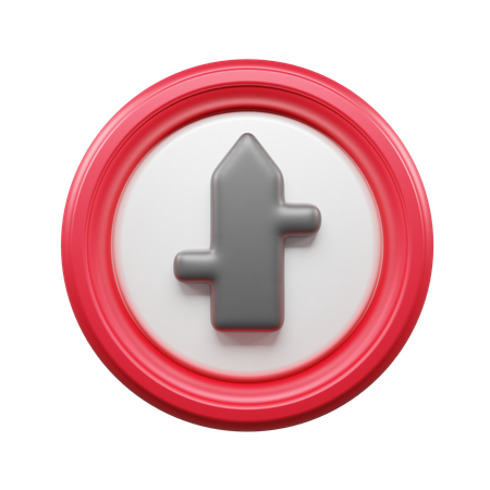 Four Way Road  3D Icon