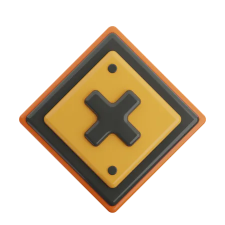 Four Way Road  3D Icon