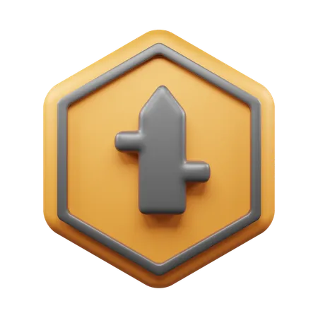 Four Way Road  3D Icon