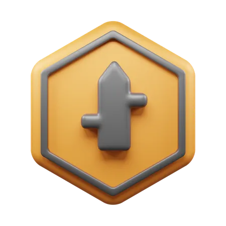 Four Way Road  3D Icon