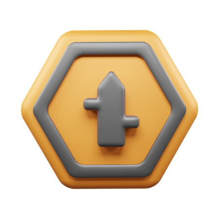 Four Way Road  3D Icon