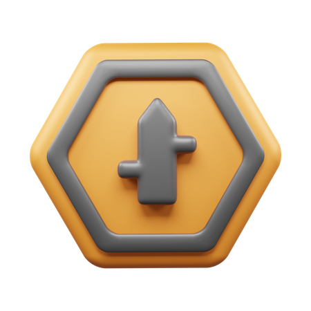 Four Way Road  3D Icon