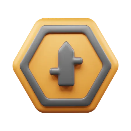 Four Way Road  3D Icon