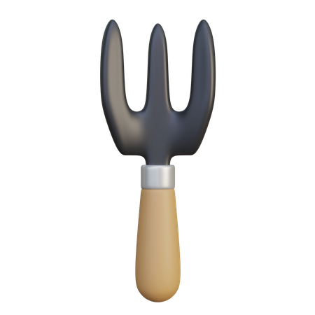 Fourche à bêcher  3D Icon