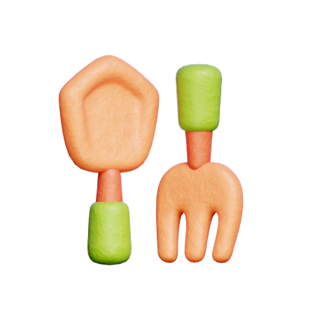 Fourchette de pelle  3D Icon