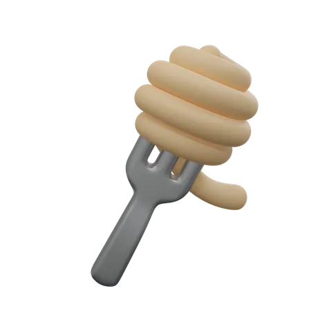 Spaghetti à la fourchette  3D Icon