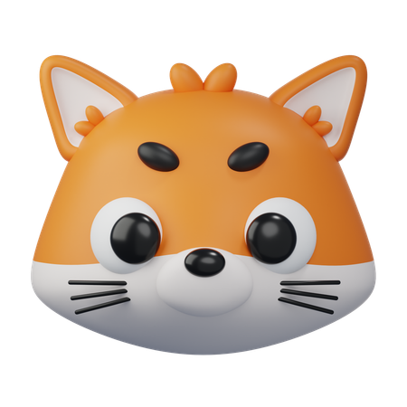 キツネ  3D Icon